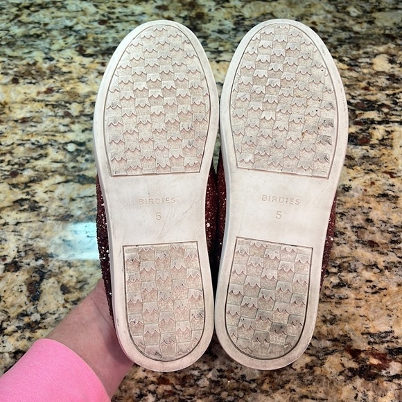 Birdies The Swift Glitter Pink Rose Ombre Slip On Sneaker Size 5 - Picture 13 of 13